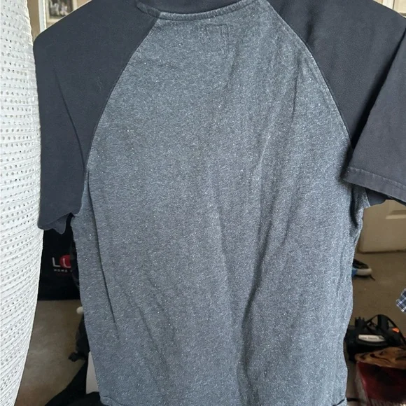 VANS YOUTH Large Gray/black Shortsleeve Tshirt NWOT Collared With Buttons - Picture 3 of 13